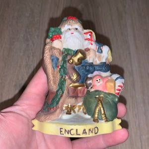 RSVP 1991 ceramic England Christmas Santa Claus decor